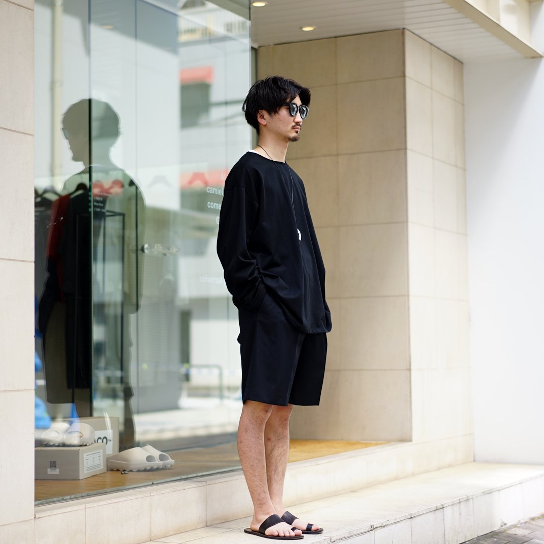 AURALEE (オーラリー)Light Wool Max Gabardine Shorts(A24SP04MG)/Top Black