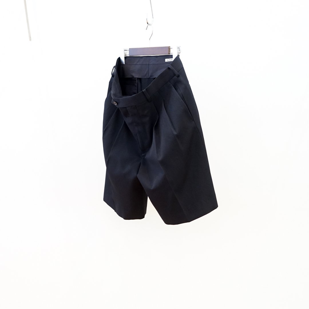 AURALEE (꡼)Light Wool Max Gabardine Shorts(A24SP04MG)/Top Black