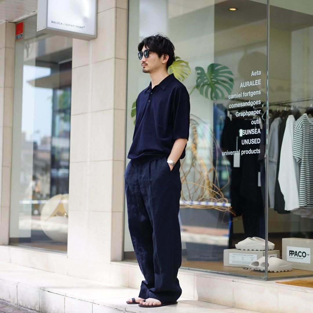 AURALEE (オーラリー)Super High Gauze Cotton Knit POLO