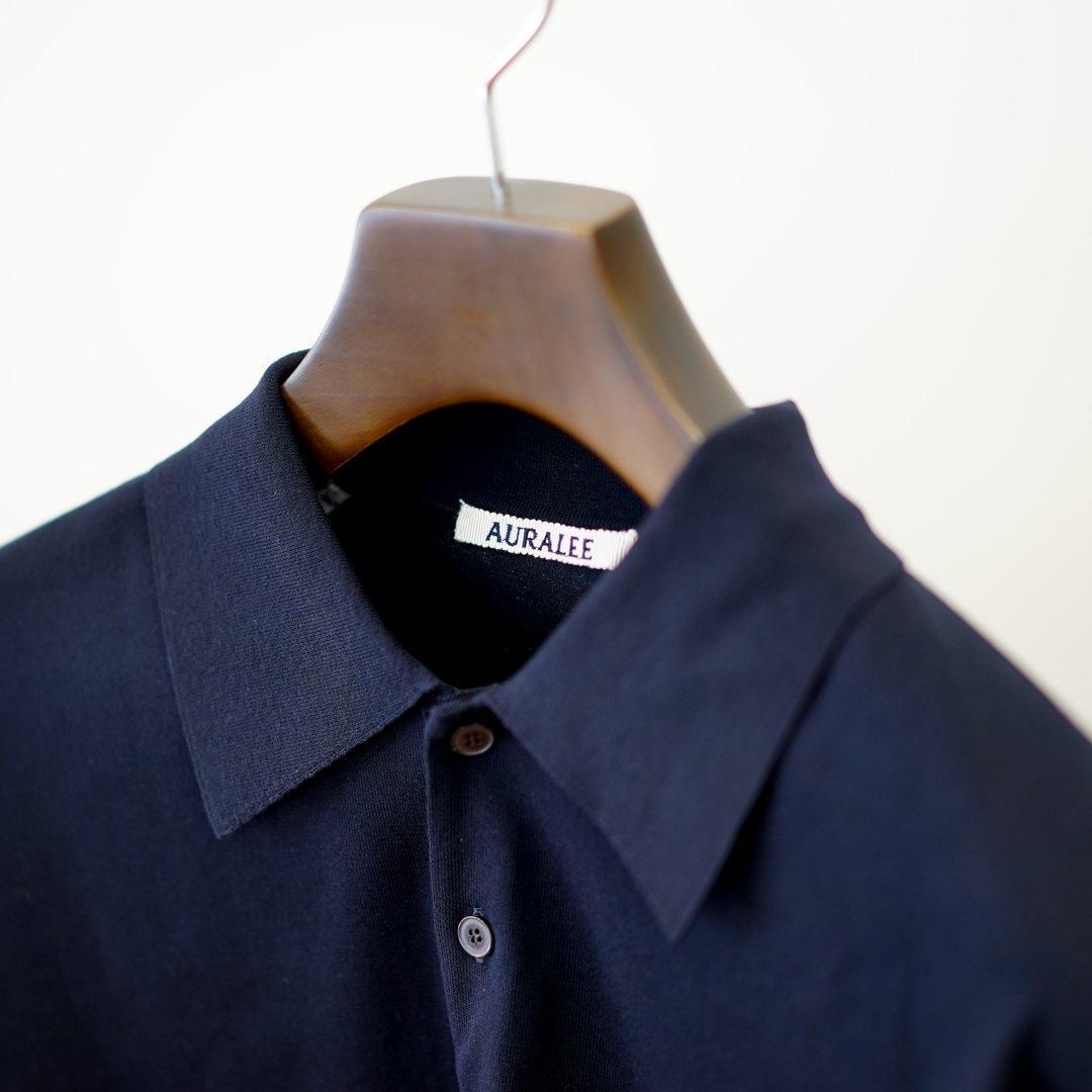 AURALEE (オーラリー)Super High Gauze Cotton Knit POLO