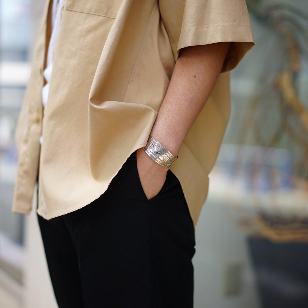 AURALEE (オーラリー)Washed Finx Twill Big Half Sleeved Shirt