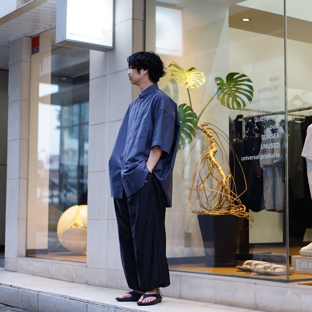 Graphpaper(グラフペーパー)Oxford S/S Oversized B.D Shirt