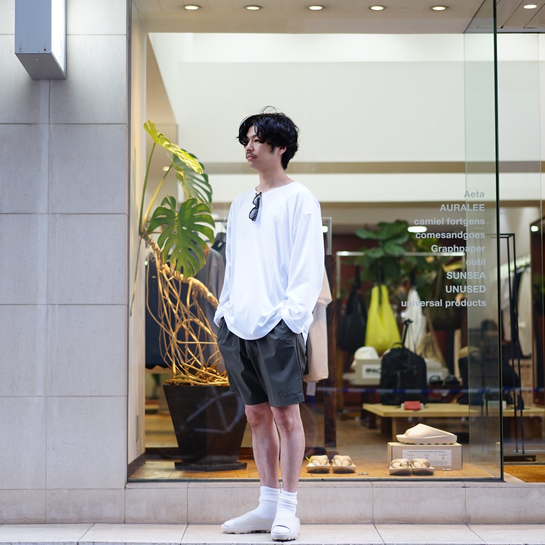 UNIVERSAL PRODUCTS (ユニバーサルプロダクツ)Baggy Shorts (241-60501)/Olive/Black/