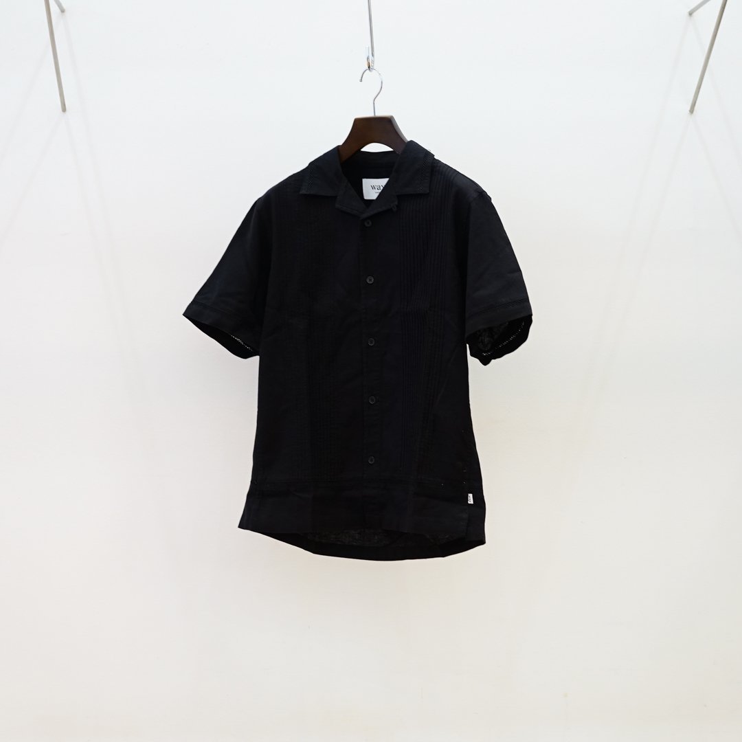 WAX LONDON (åɥ) Newtone Shirts Pintuck/Black 