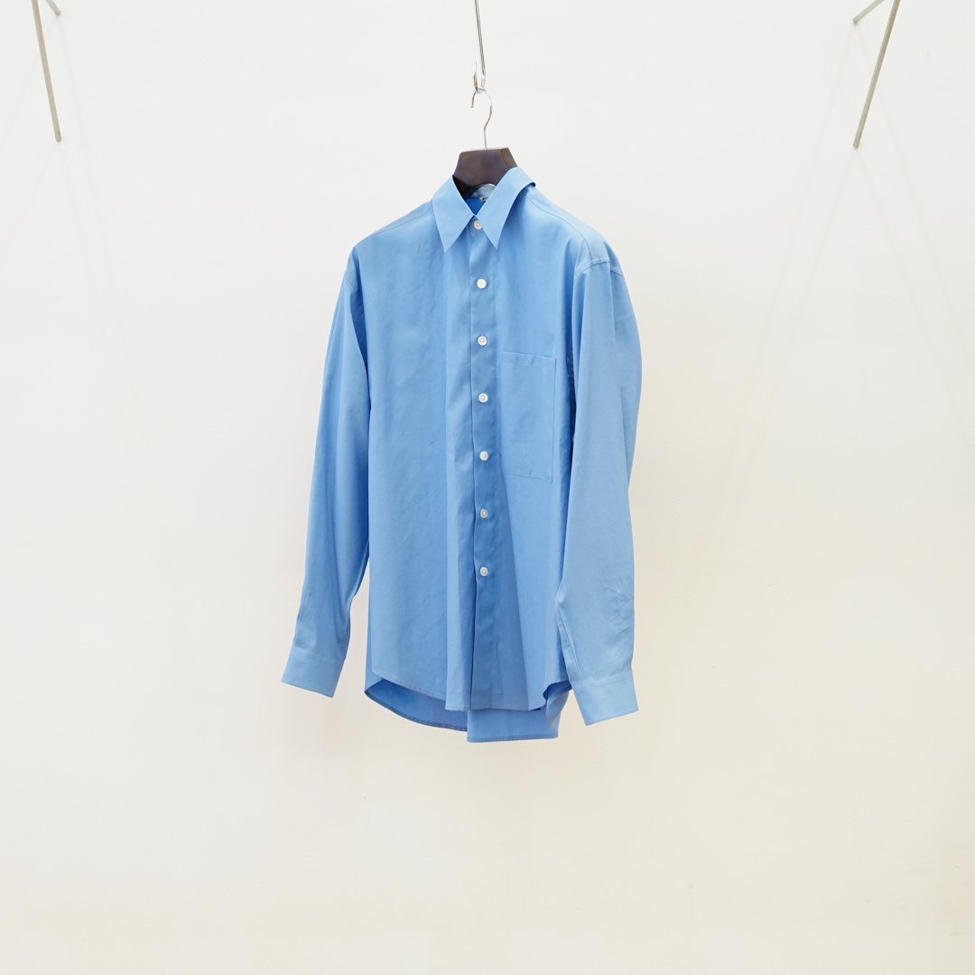 [24AW] AURALEE (꡼)Washed Finx Twill Big Shirt(A24AS02TN)/Blue