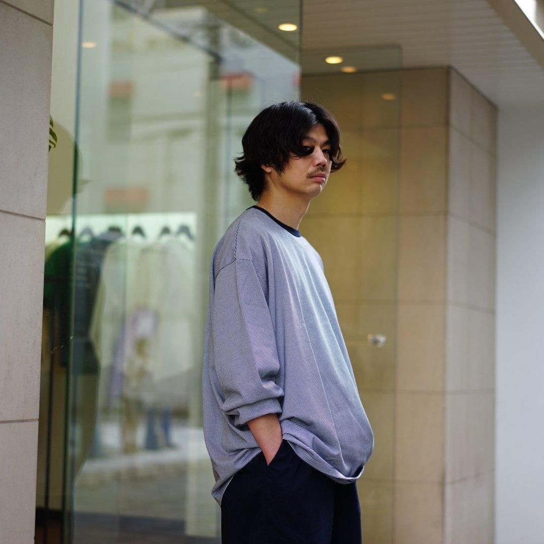 Graphpaper (グラフペーパー) Narrow Border L/S Tee(GU243 Graphpaper (グラフペーパー) Narrow Border L/S Tee(GU243
