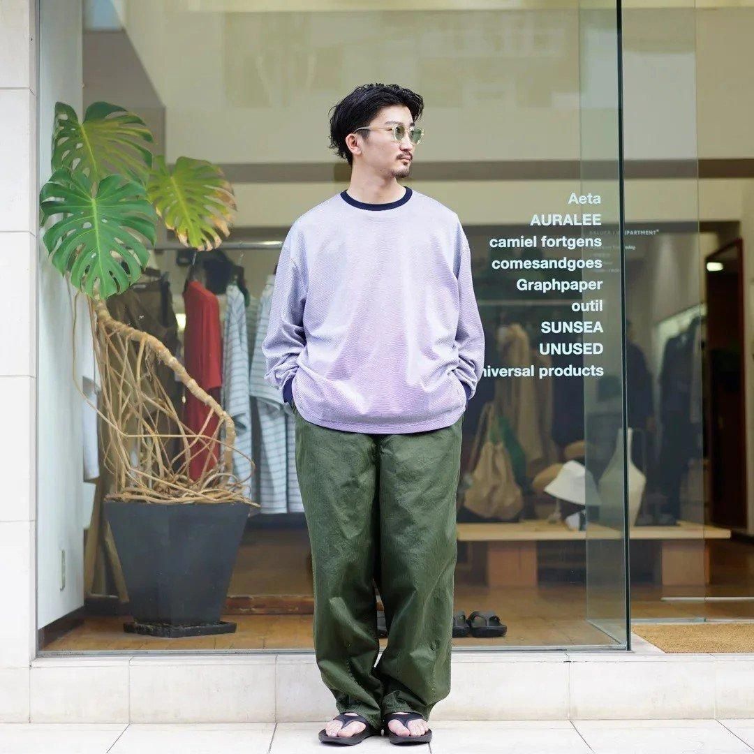 Graphpaper (グラフペーパー) Narrow Border L/S Tee(GU243