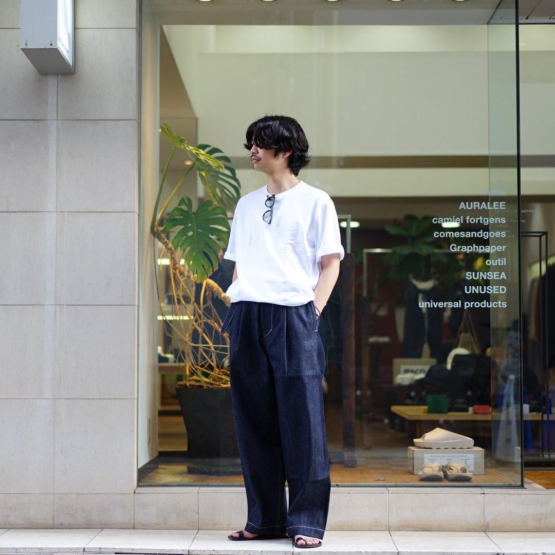 パンツ graphpaper navy Graphpaper(グラフペーパー)Westpoint Chino Wide Tapered