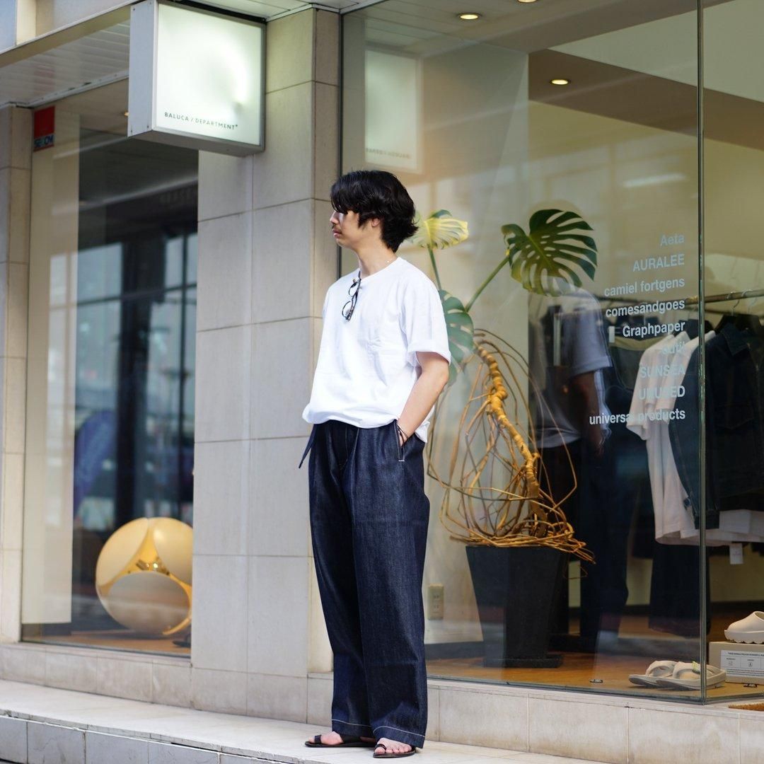 Graphpaper (グラフペーパー) Salvage Denim Belted Pants(GU243