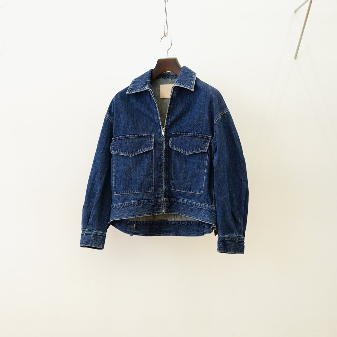 Graphpaper (եڡѡ) Salvage Denim Zip Jacket(GL243-30191DB)/Dark Fade