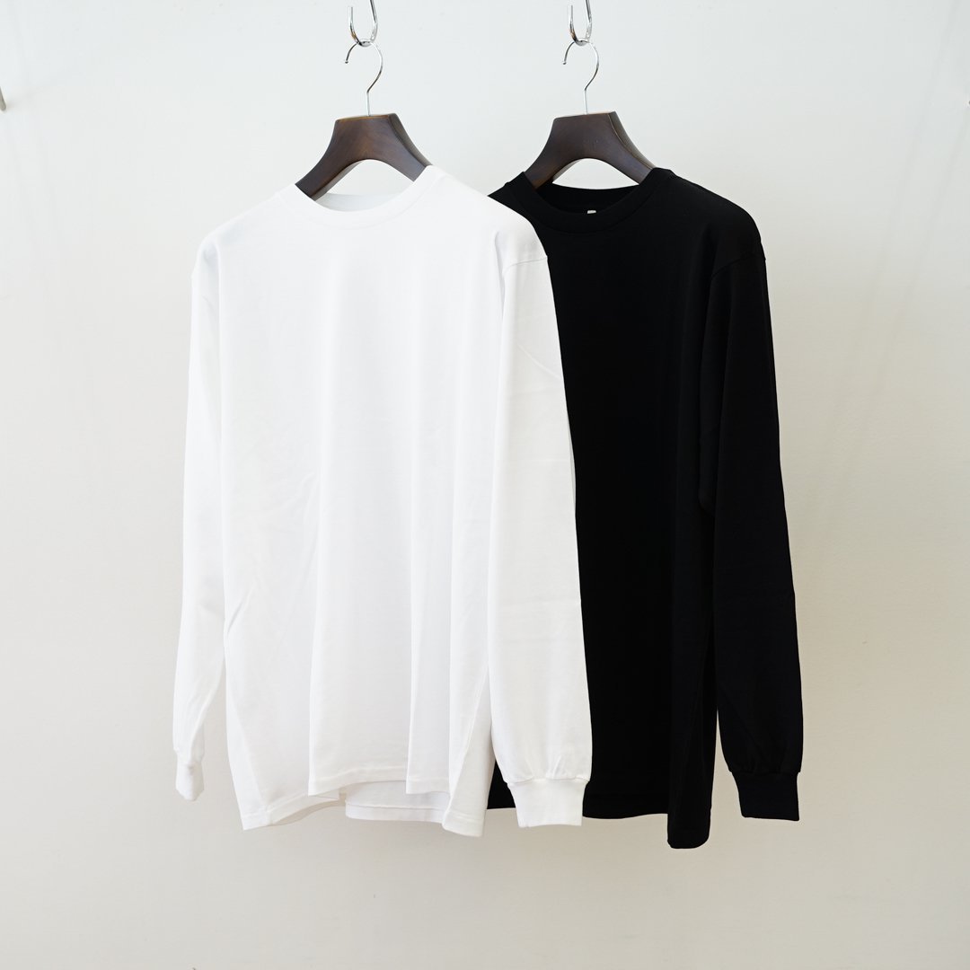 AURALEE (オーラリー) Luster Plating L/S Tee (A00P01GT)/White/Black/