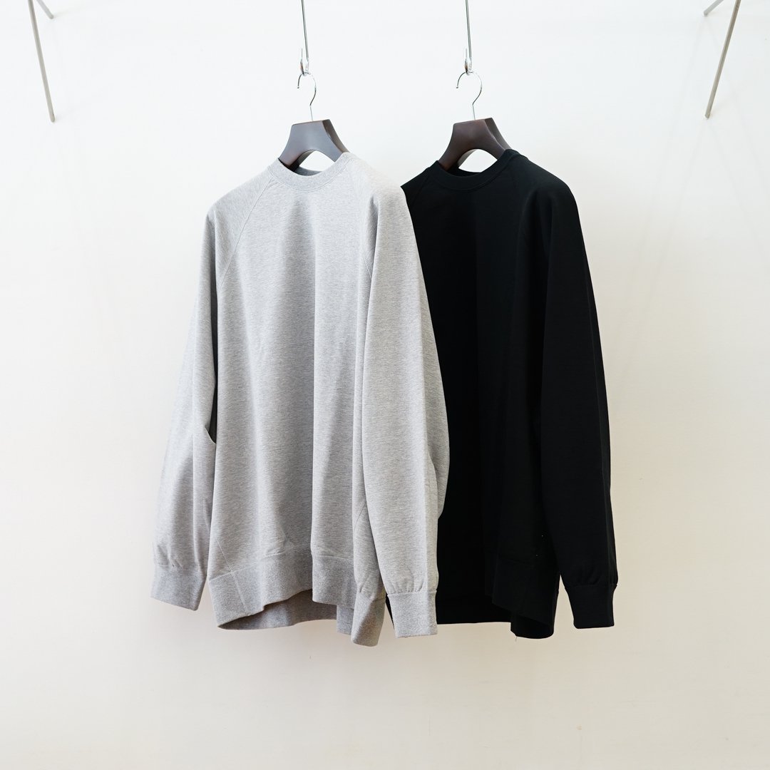 Graphpaper (グラフペーパー)Ultra Compact Terry Crew Neck Sweater (GM243-70142 )/H.Gray/Black/