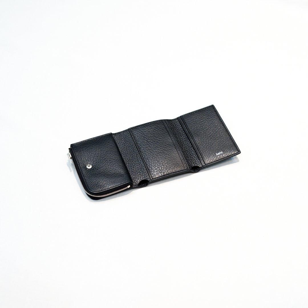 完売モデル　Aeta FOLDED WALLET シボ革　レザー 三つ折り Aeta (アエタ) FOLDED WALLET / フォールデッドウォレット