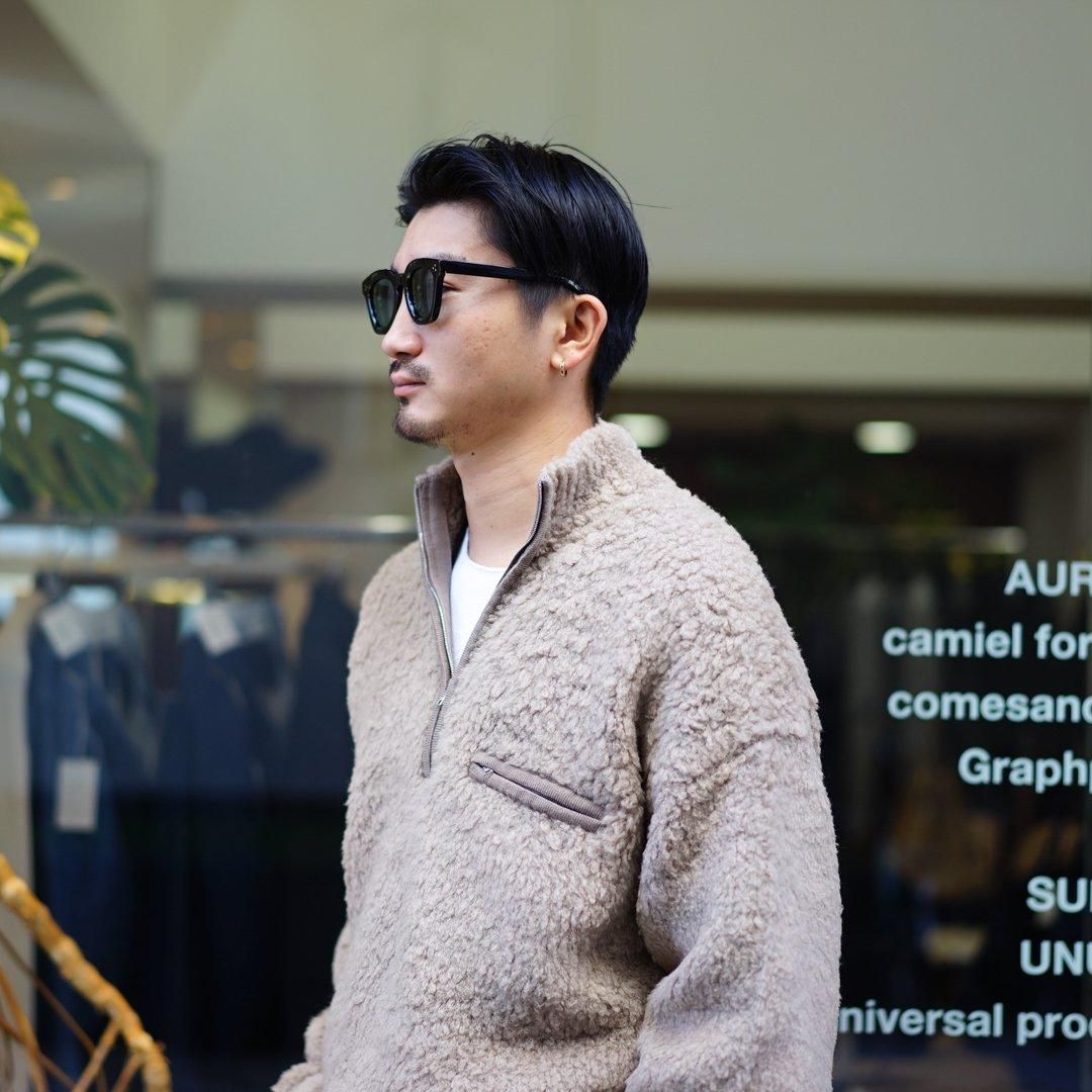 AURALEE (オーラリー)Merino Wool Boa Knit Half Zip P/O AURALEE (オーラリー)Merino Wool Boa Knit Half Zip P/O