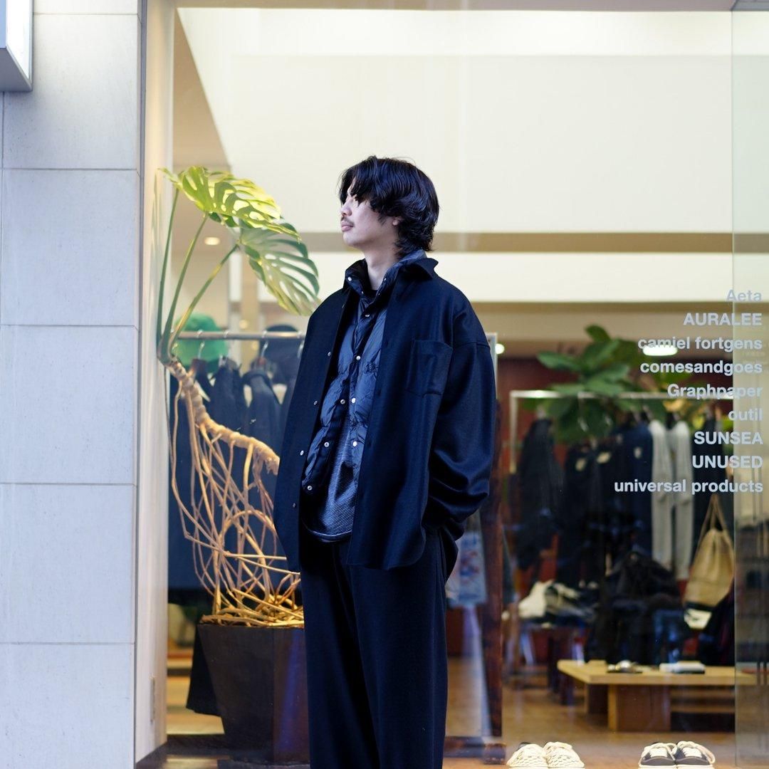 Graphpaper (グラフペーパー) Wool Border L/S Tee (GU243