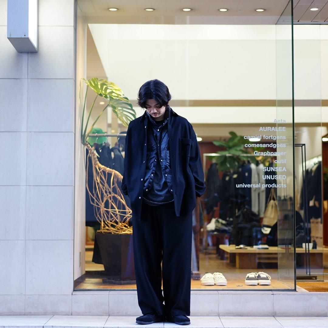 Graphpaper (グラフペーパー) Wool Border L/S Tee (GU243