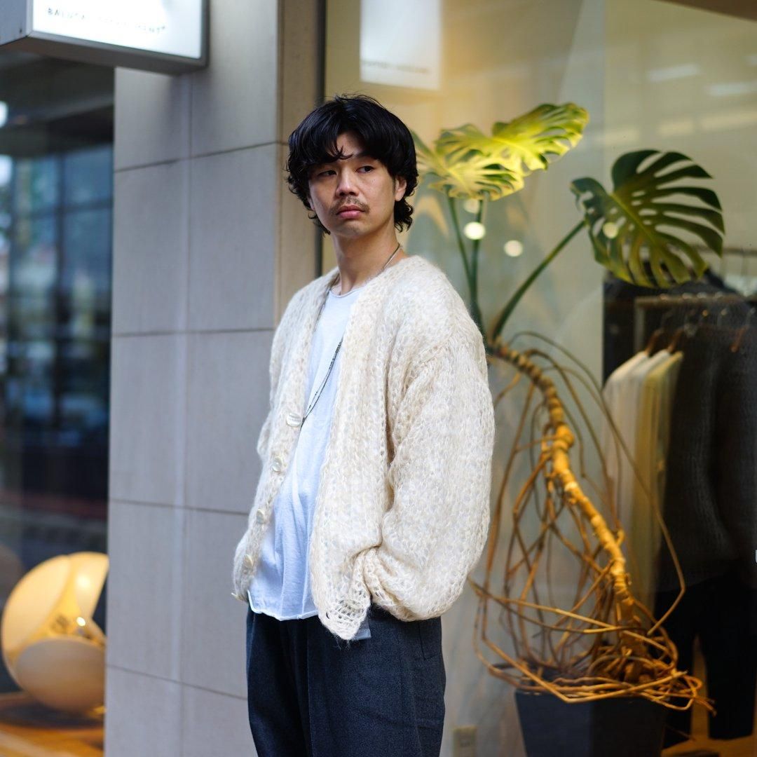 UNUSED アンユーズド 22aw モヘア ニット カーディガン ジャケット UNUSED (アンユーズド) Mohair knit cardigan (US2474-C001S3) /Off White