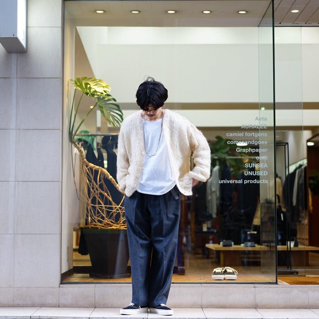 UNUSED (アンユーズド) Mohair knit cardigan (US2474-C001S3) /Off White