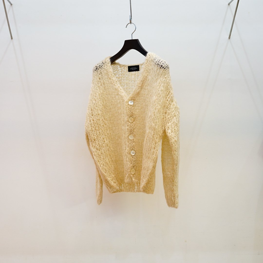 UNUSED (桼) Mohair knit cardigan (US2474-C001S3) /Off White