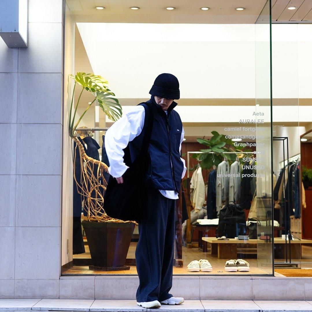 FARAH (ファーラー) Nylon Zip Up Vest(FR0403-M1009)/Navy/Black/