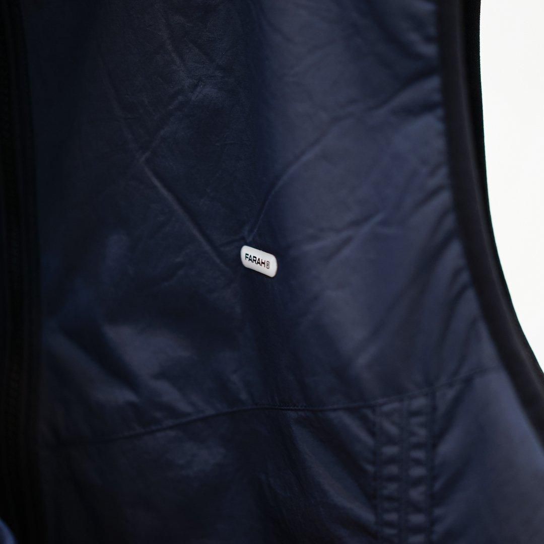 FARAH (ファーラー) Nylon Zip Up Vest(FR0403-M1009)/Navy/Black/ FARAH (ファーラー) Nylon Zip Up Vest(FR0403-M1009)/Navy/Black/