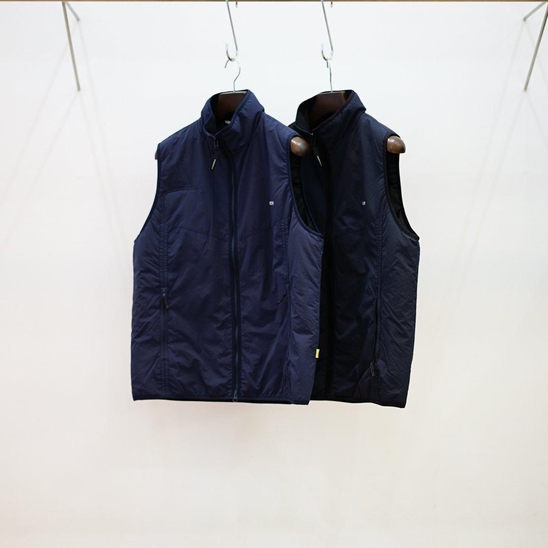 FARAH (ファーラー) Nylon Zip Up Vest(FR0403-M1009)/Navy/Black/ FARAH (ファーラー) Nylon Zip Up Vest(FR0403-M1009)/Navy/Black/