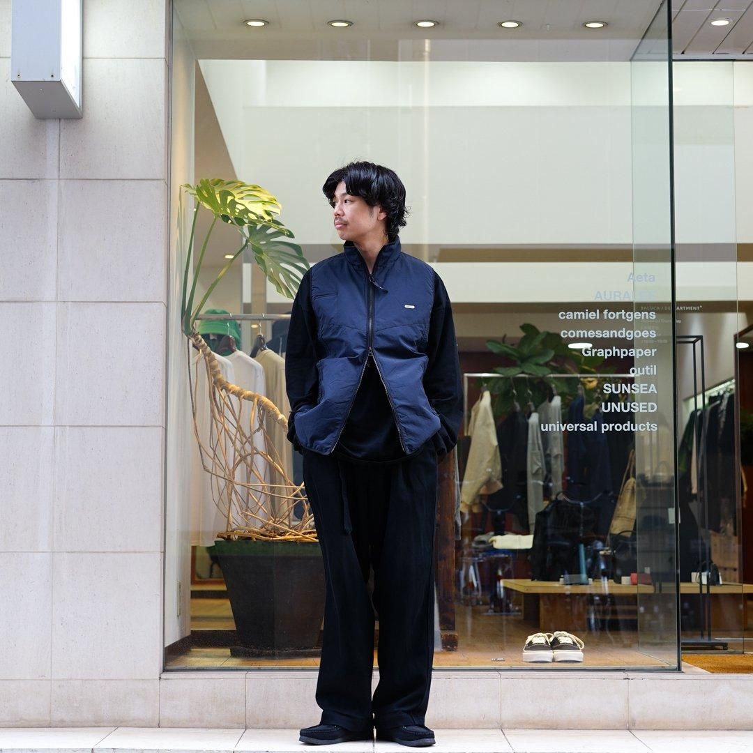 FARAH (ファーラー) Nylon Zip Up Vest(FR0403-M1009)/Navy/Black/