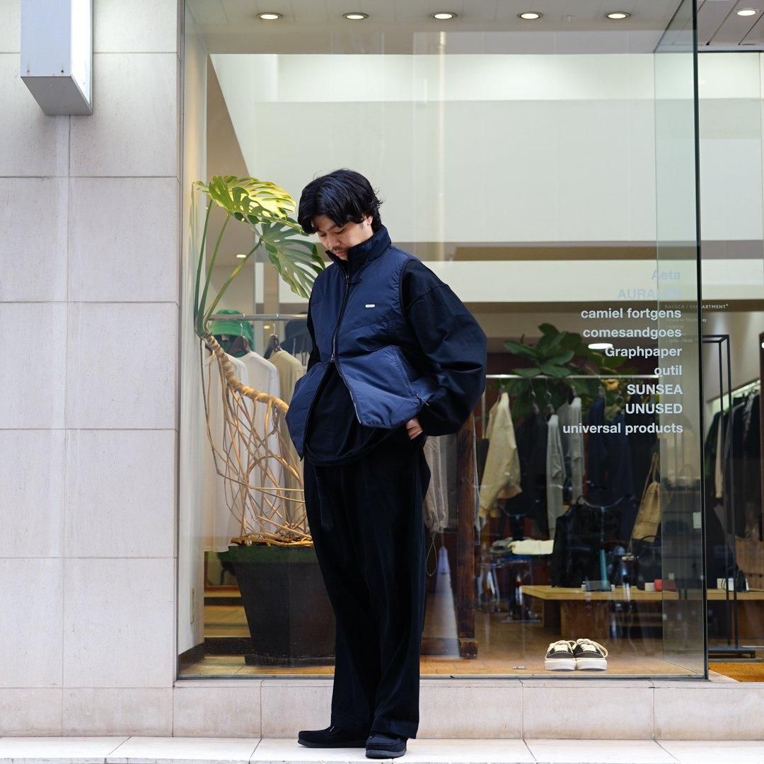 FARAH (ファーラー) Nylon Zip Up Vest(FR0403-M1009)/Navy/Black/