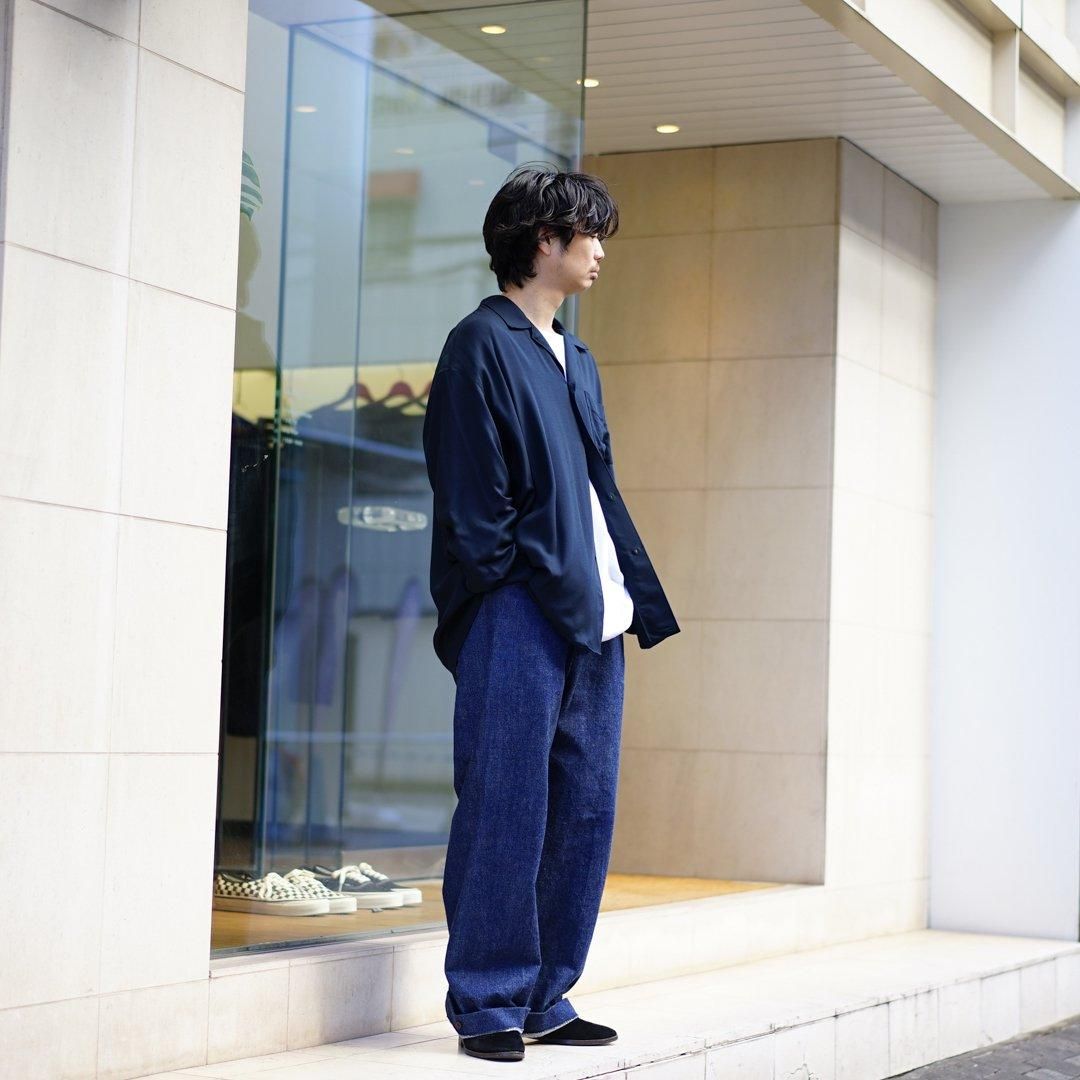 グラフペーパー SIDOGRASOversized Sleeping Shirt Graphpaper (グラフペーパー) SIDOGRAS Twill Viscose Oversized