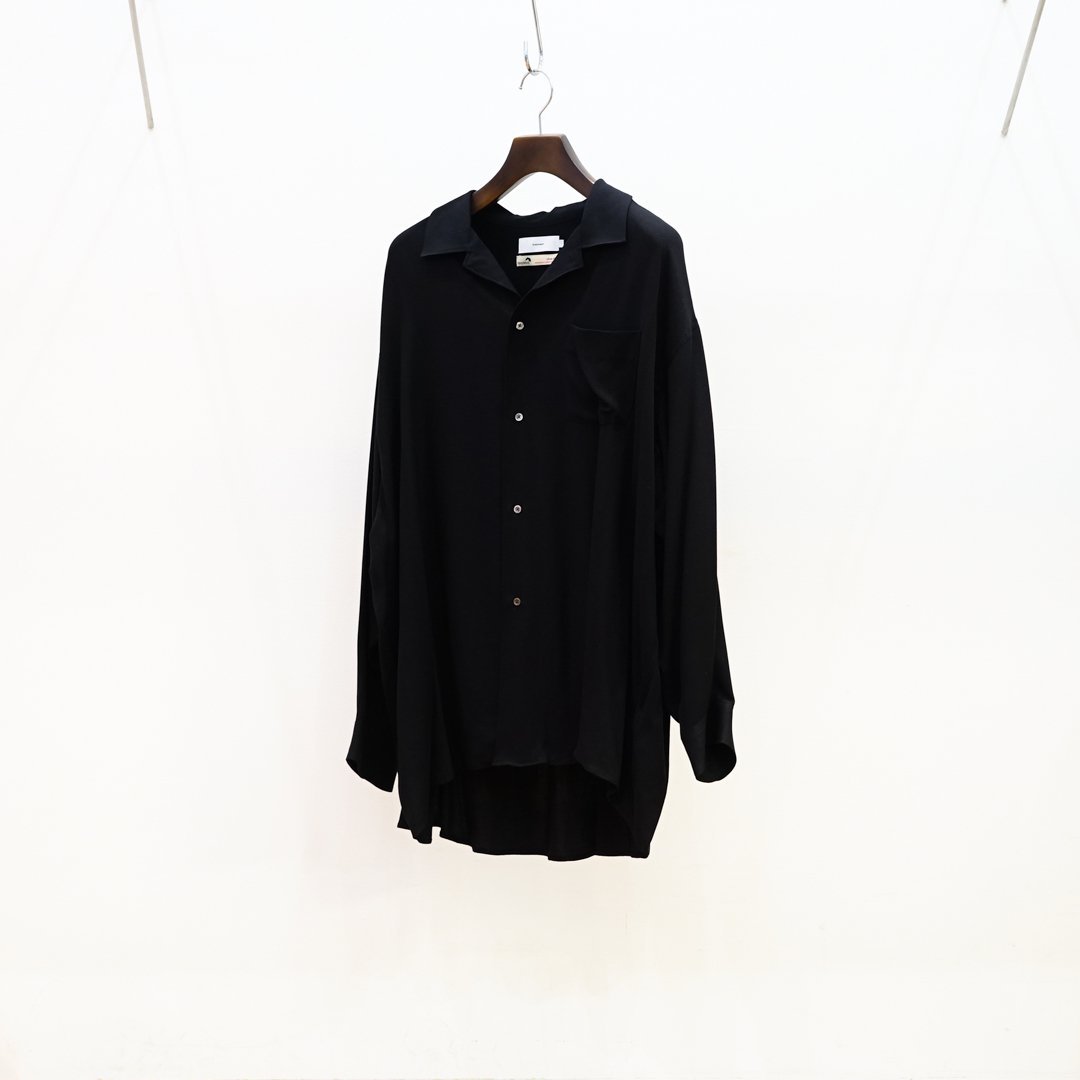 Graphpaper (եڡѡ)SIDOGRAS Twill Viscose Oversized Sleeping Shirt/Black