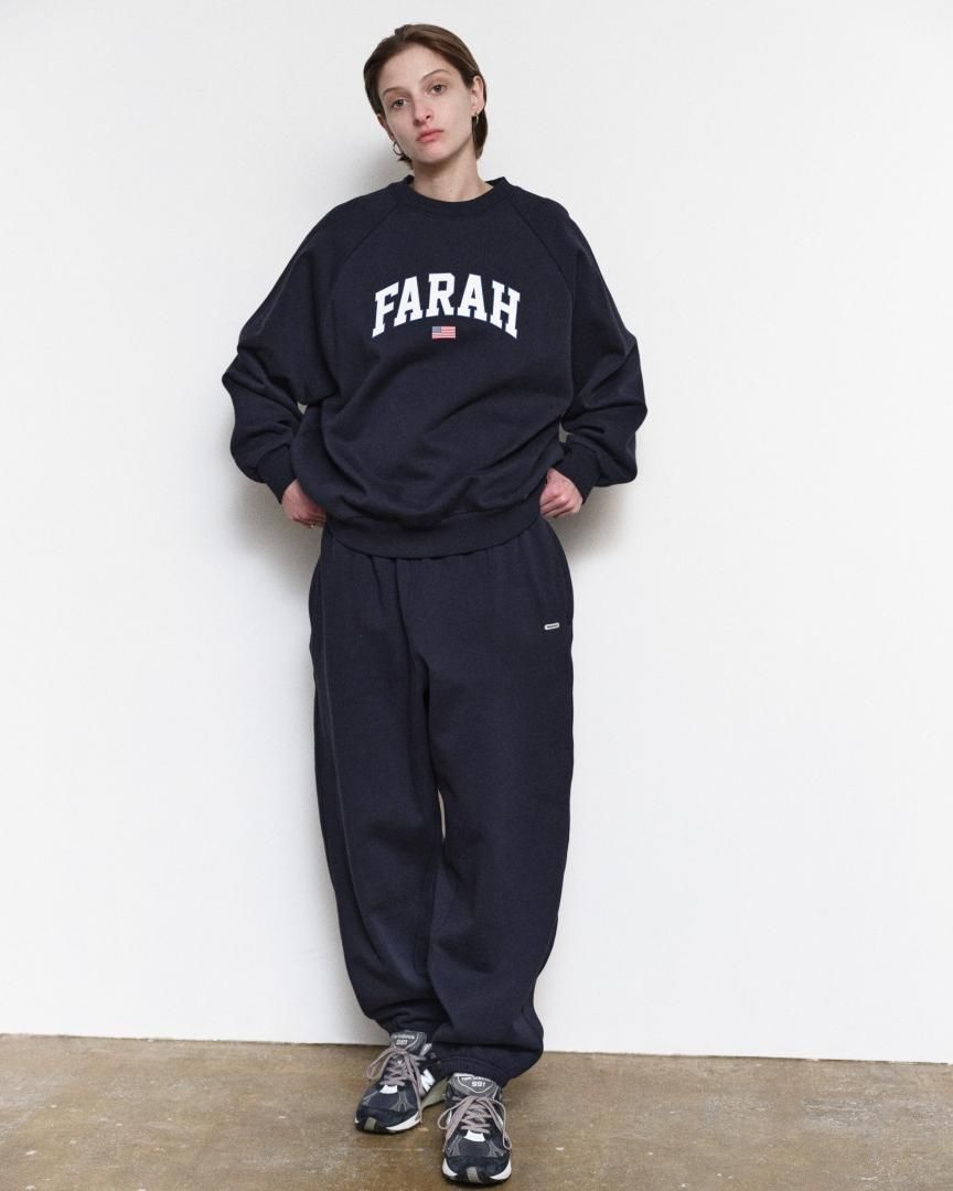 FARAH (ファーラー) LOGO Sweat Pants (FR0403-M3003)/Navy/Black/