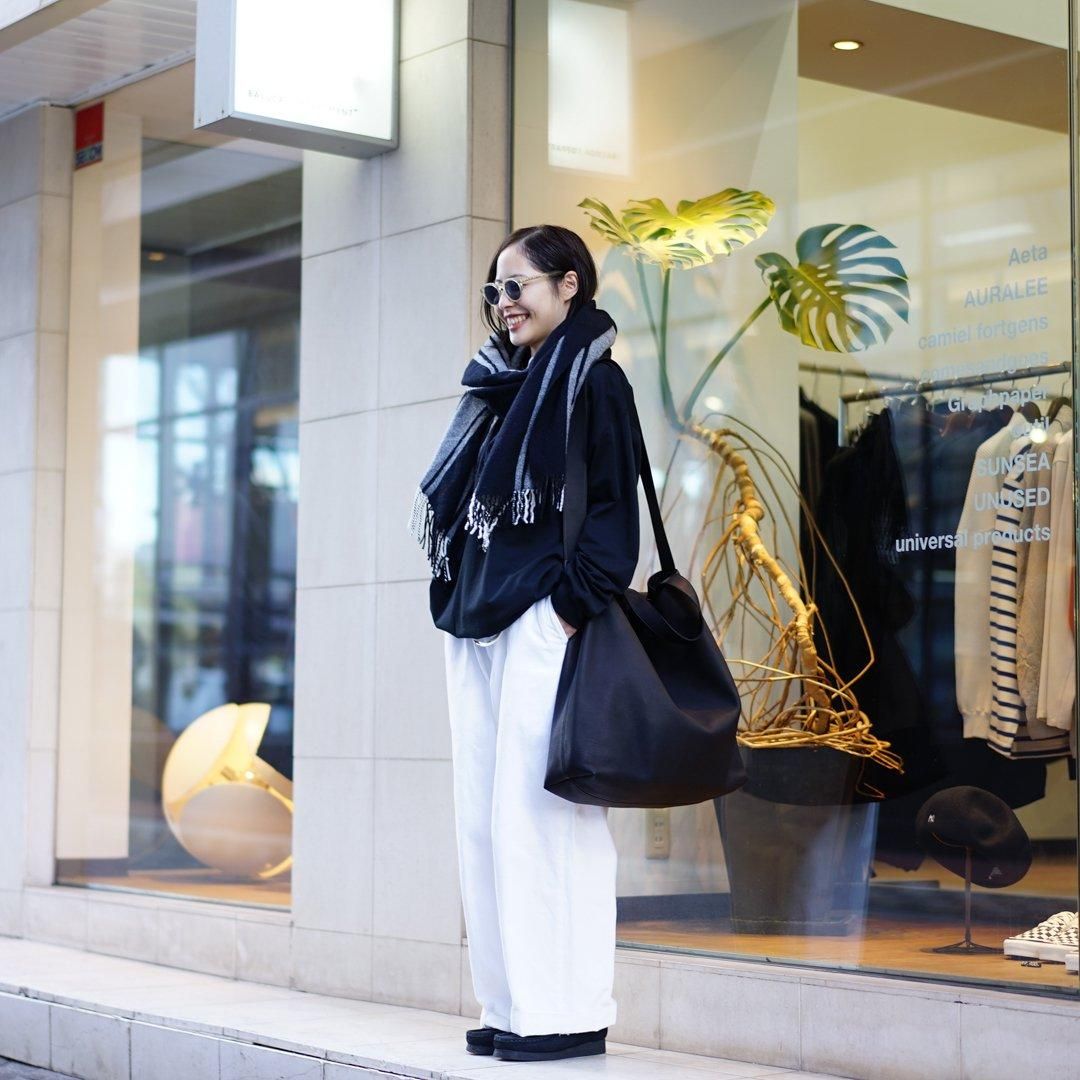 Aeta(アエタ)Double Faced Shoulder Tote L(DA54)/Black