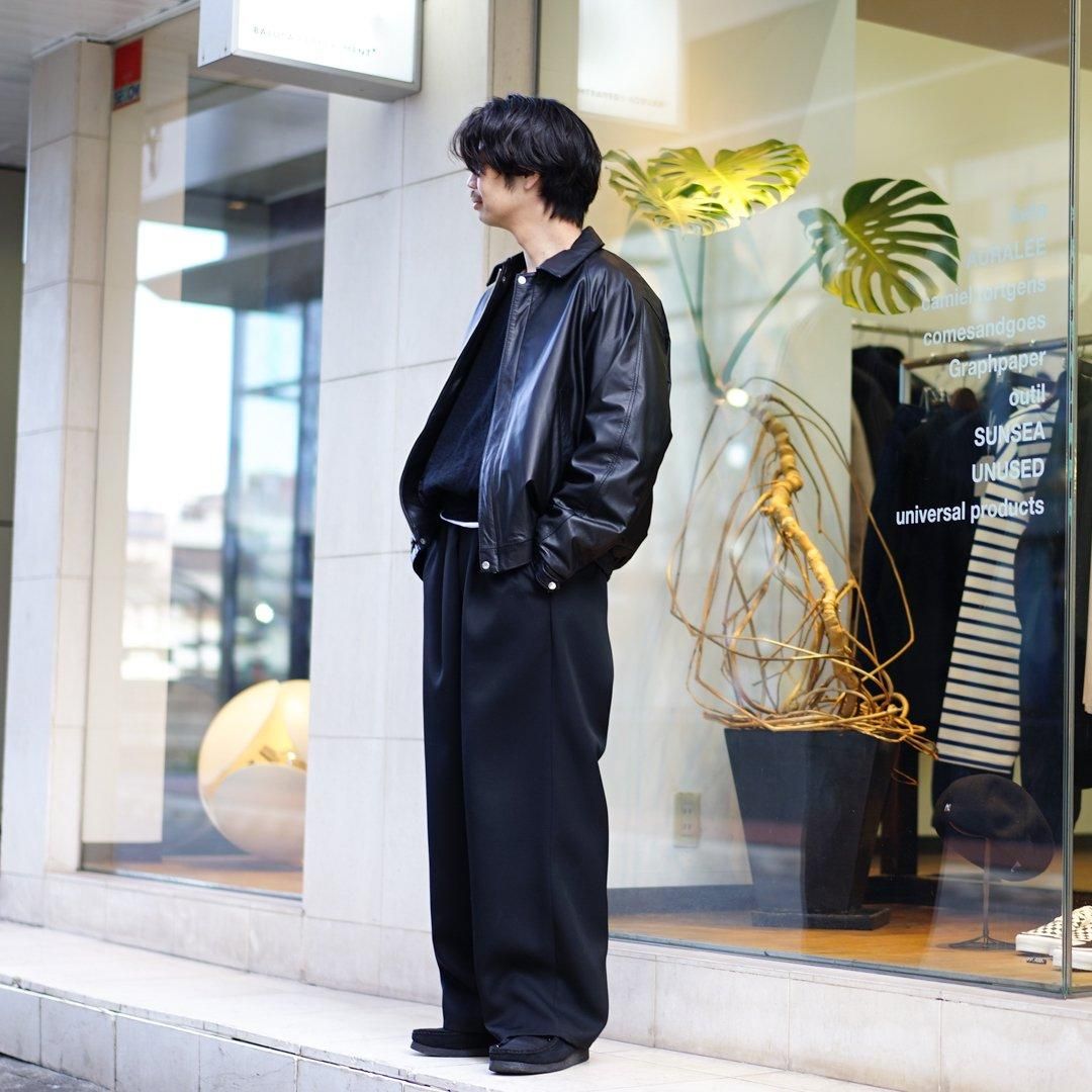 Graphpaper (グラフペーパー) Scale Off Wool Wide Chef Pants