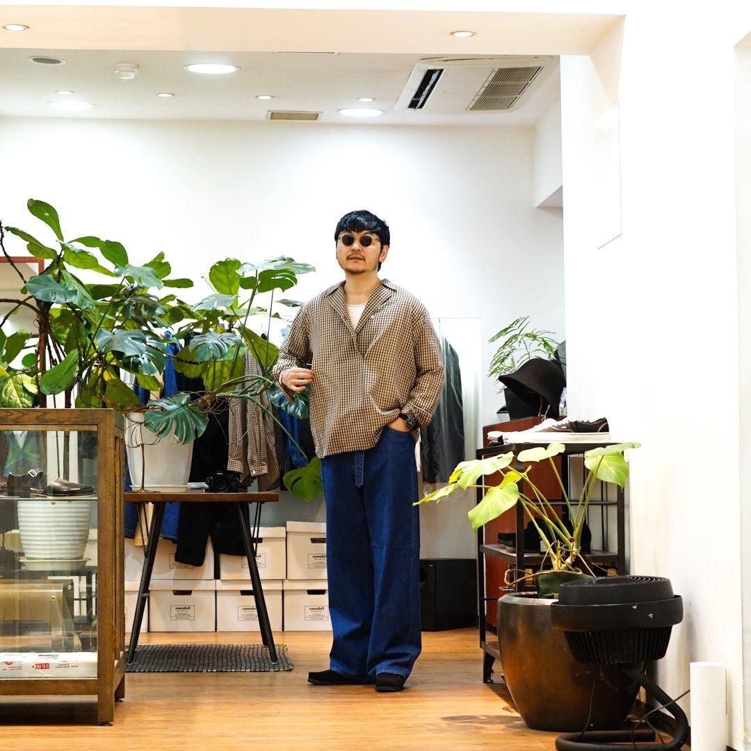 AURALEE (オーラリー) Selvedge Light Oz Denim Belted Pants