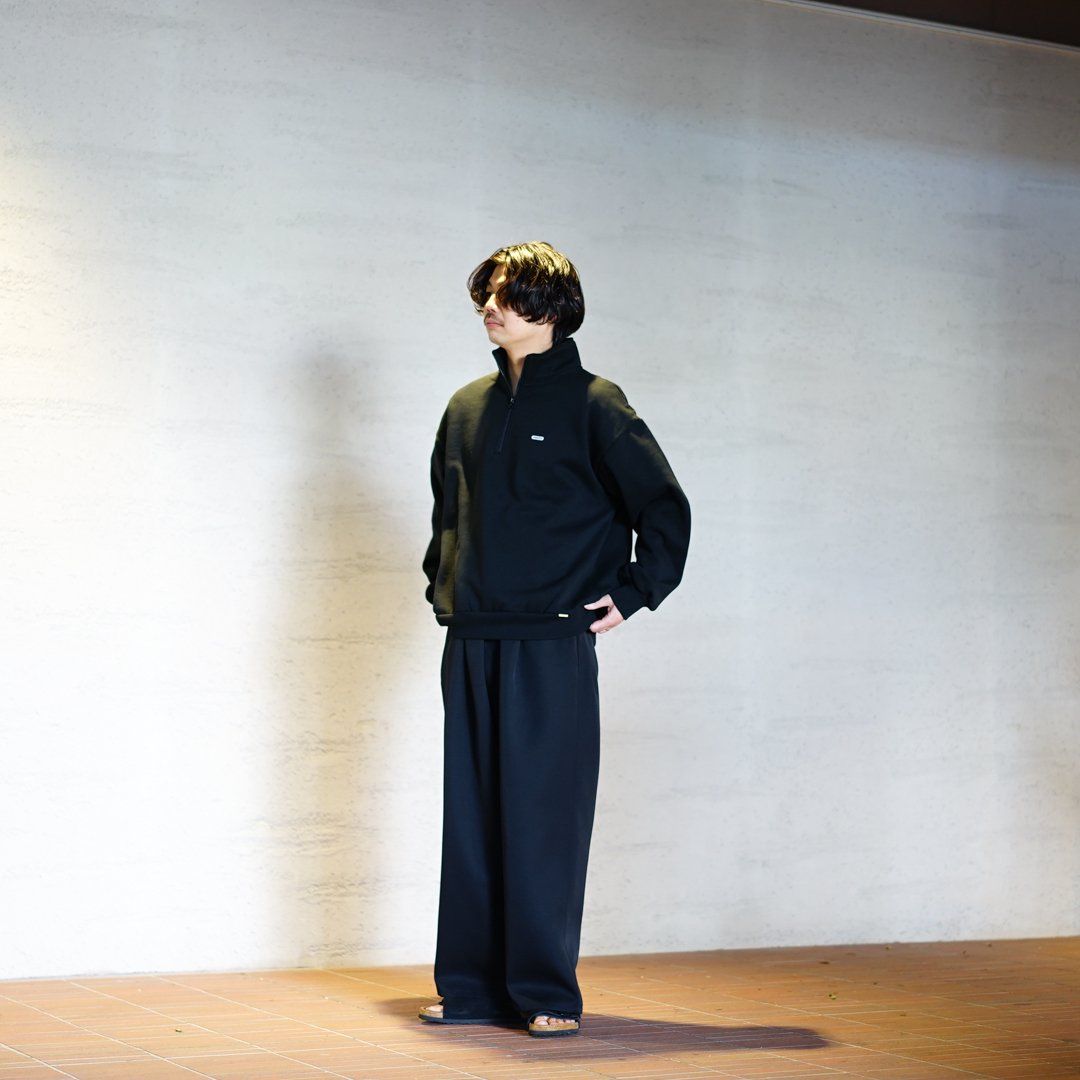 FARAH (ファーラー)Half Zip Sweat Shirt / Black
