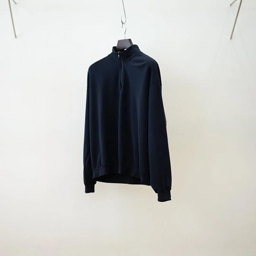 AURALEE (オーラリー)Elastic High Gauze Sweat Half Zip P/O