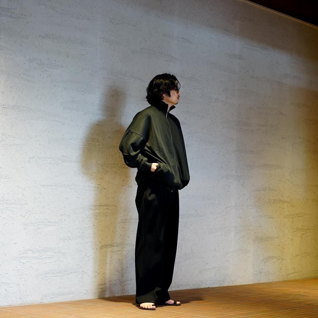 AURALEE: Black Super High Gauge Zip Sweatshirt | SSENSE