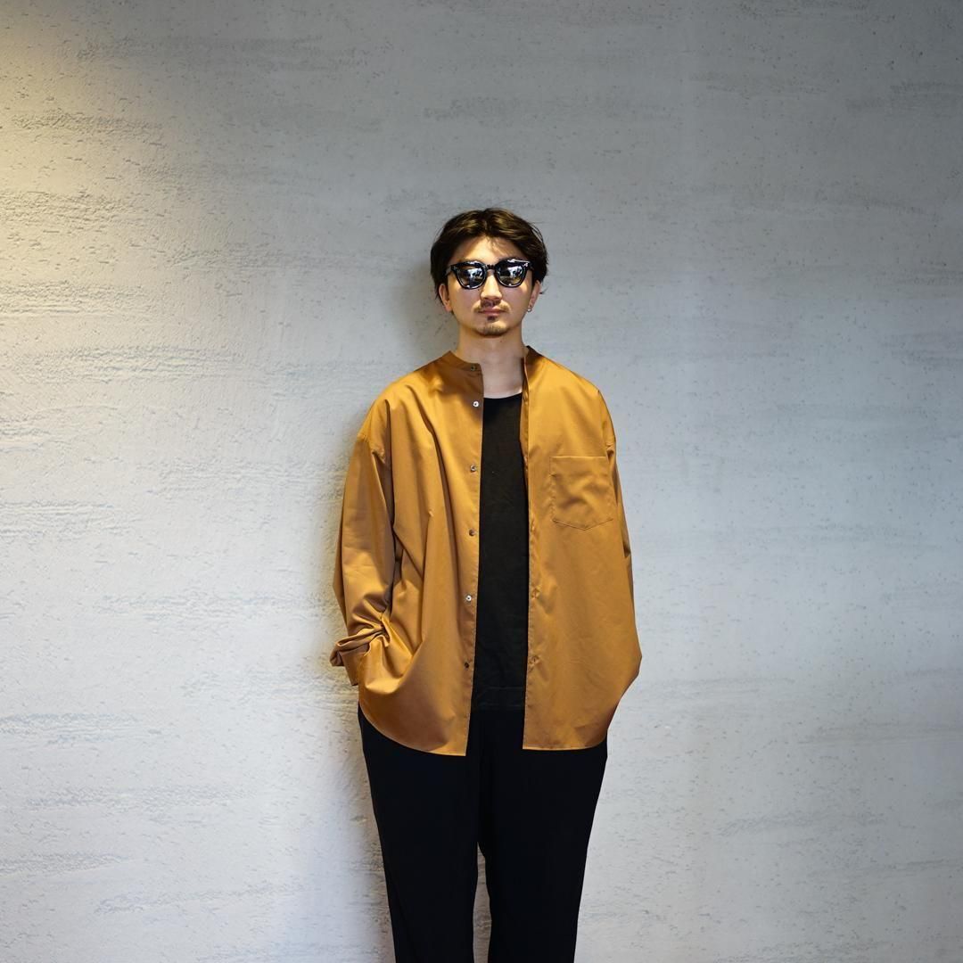 Graphpaper (グラフペーパー) Silicon Poplin Oversized Band Collar