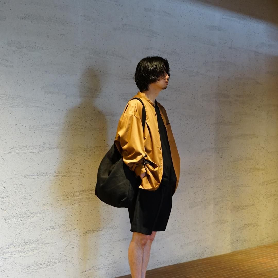 Graphpaper (グラフペーパー) Silicon Poplin Oversized Band Collar