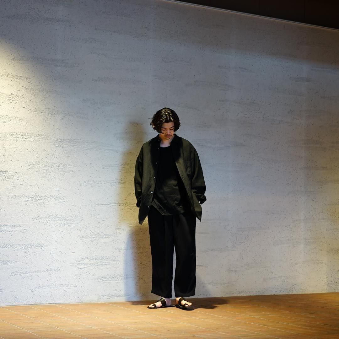 Graphpaper (グラフペーパー) Linen Cupro L/S Oversized