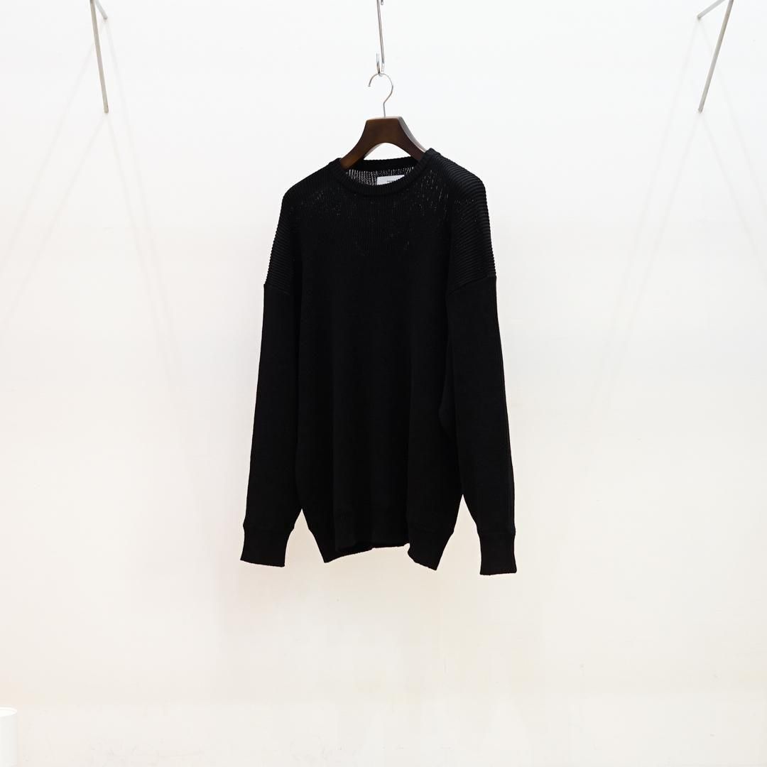Graphpaper (グラフペーパー) Linen Solotex Loose Rib Crew Graphpaper (グラフペーパー) Linen Solotex Loose Rib Crew