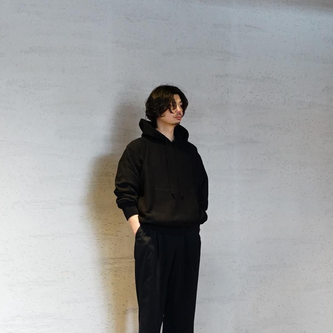 AURALEE (オーラリー) Smooth Soft BD Sweat P/O Parke(A25SP01TU)/Black