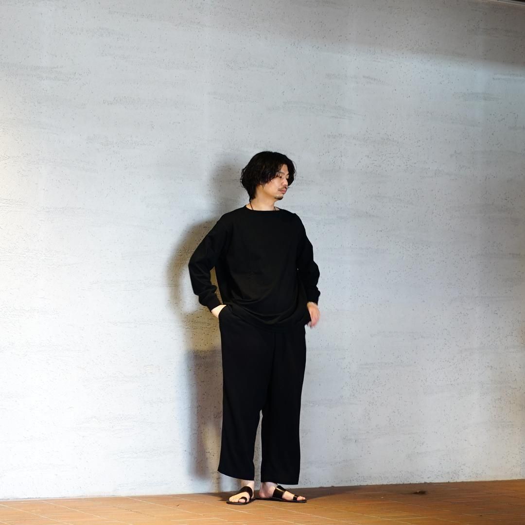 グラフペーパーRecycled Cotton Jersey Boat Neck Graphpaper(グラフペーパー) Recycled Cotton Jersey Boat Neck