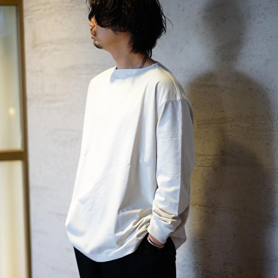 グラフペーパーRecycled Cotton Jersey Boat Neck Graphpaper(グラフペーパー) Recycled Cotton Jersey Boat Neck