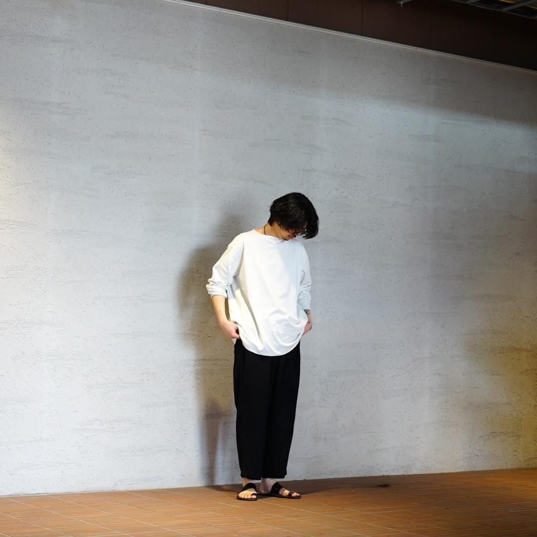 グラフペーパーRecycled Cotton Jersey Boat Neck Graphpaper(グラフペーパー) Recycled Cotton Jersey Boat Neck