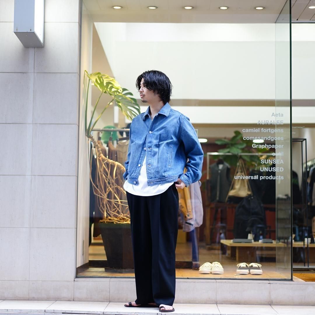 AURALEE SELVEDGE FADED LIGHT DENIM BLOUSON – Chum!