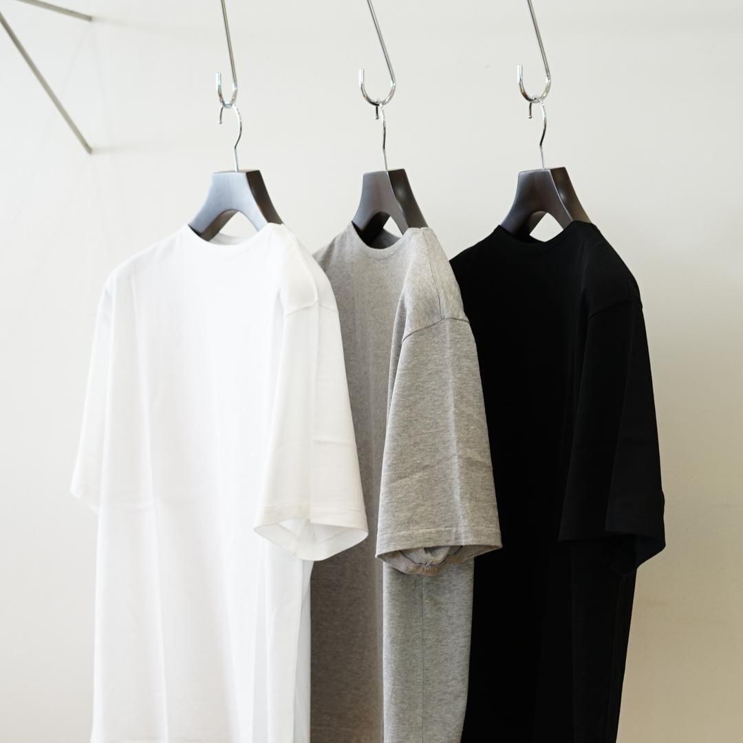 【美品】AURALEE オーラリー ボートネックT クロップ丈 白 0 AURALEE＞ LUSTER PLAITING BOAT NECK TEE/ボートネック Tシャツ
