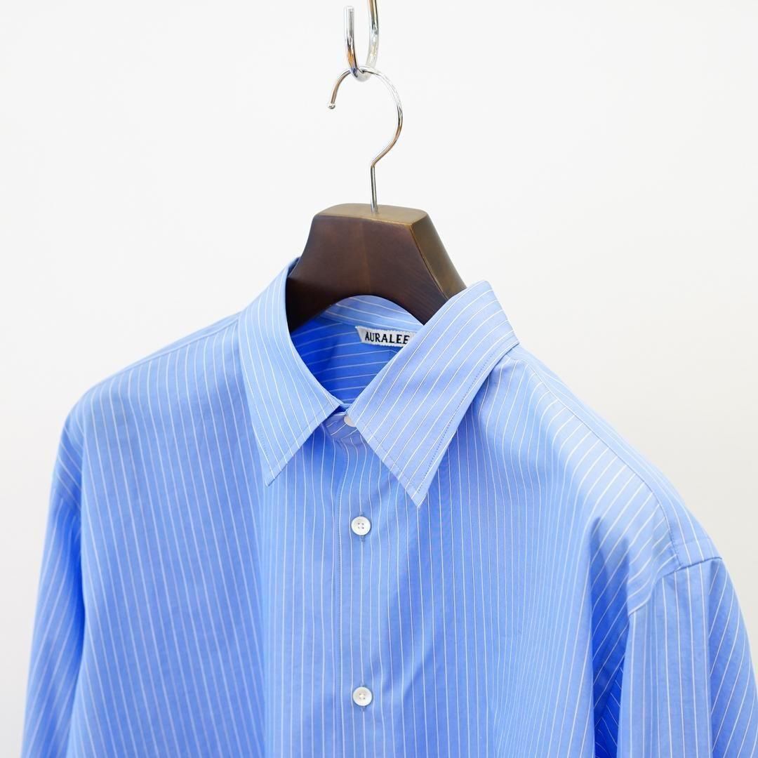AURALEE (オーラリー) Suvin High Count Cloth Stripe Shirt AURALEE (オーラリー) Suvin High Count Cloth Stripe Shirt