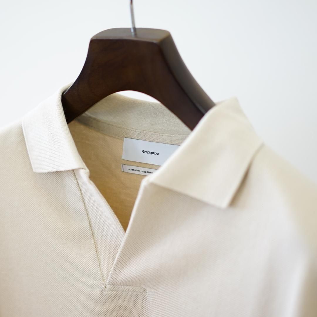 Graphpaper (グラフペーパー)Cotton Pique Jersey S/S Skipper