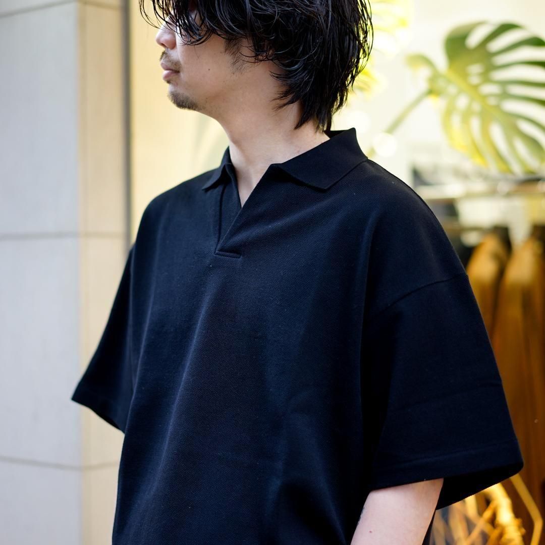 Graphpaper - グラフペーパー / COTTON PIQUE JERSEY S/S POLO